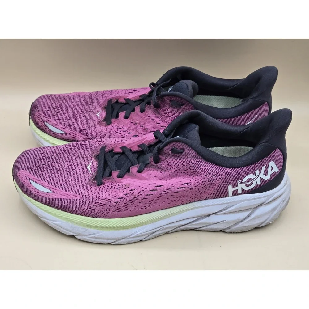 Hoka One One Plum and Black Running Shoes - Picture 5 of 15